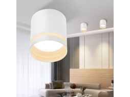 Nettlife Candeeiro, Foco Led De Superfície Redondo 5 W, Candeeiro De Teto Em Acrílico Para Corredor (branco), 8,5 Cm, Em Alumínio, Em Casa