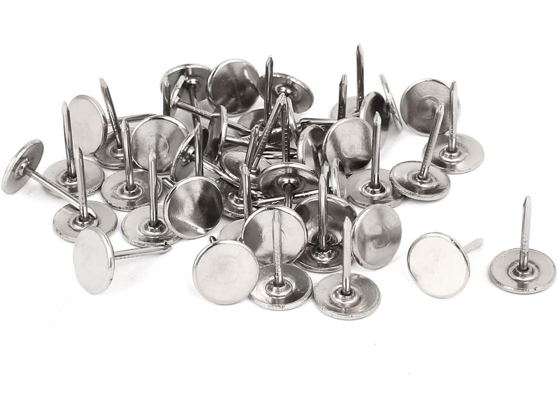 Pregos Estofamento 7/16 Polegadas, Decorativos Metal, 45 CHABERLU