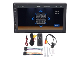 Mali rádio Automotivo Double Din 7 Polegadas com Tela Touch Hd Bluetooth Carplay Android Auto e Câmera de Ré