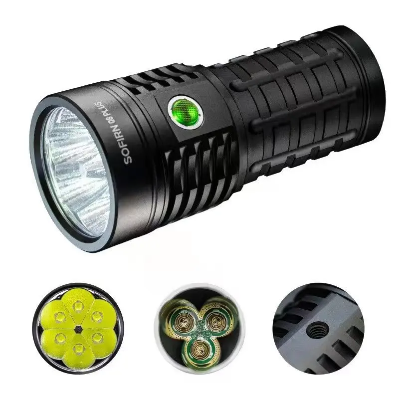 Lanterna Led, 16000lm, Recarregável