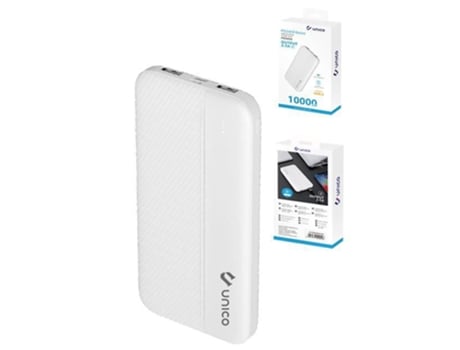 Powerbank UNICO STAR PB9899 para Dispositivos Eletrónicos (10000mAh - Branco)