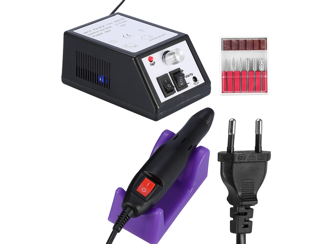 Kit Furadeira Elétrica Para Unhas Profissional Manicure Pedicure Lixadeira 03