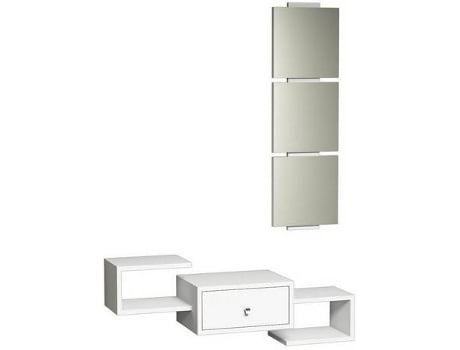 Prateleiras  Dorado (Cartão revestido a melamina, PVC - 100 x 30 x 19 cm - Branco)