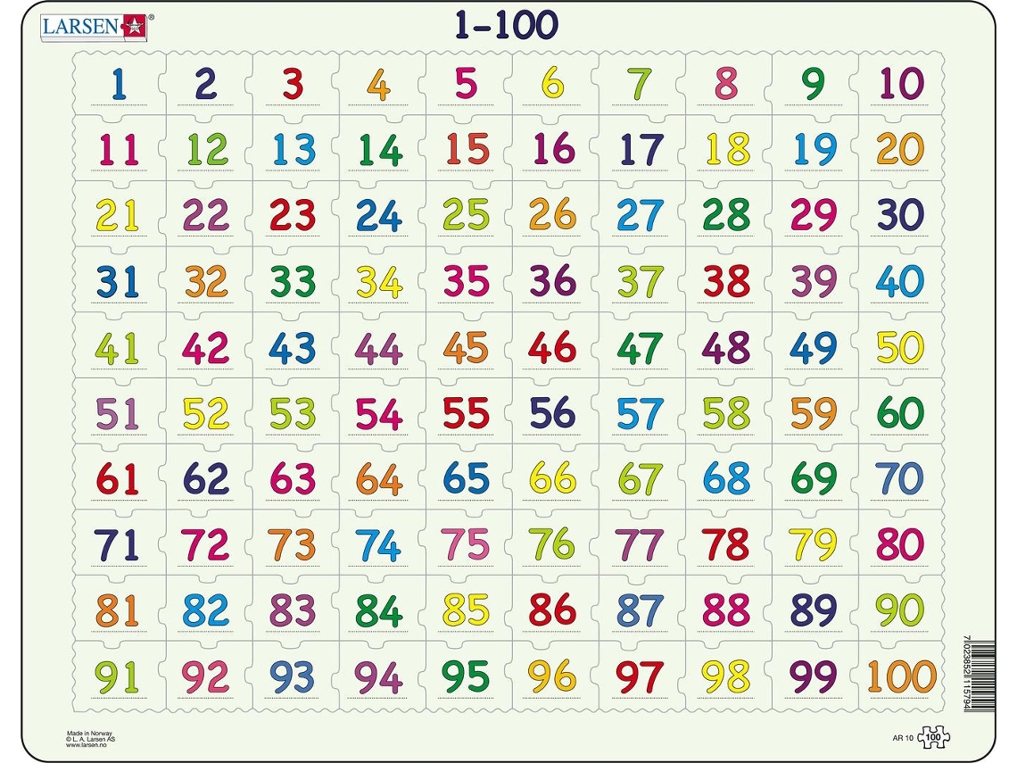 Puzzle LARSEN Maxi La-Ar10 em Forma de 100 Peças