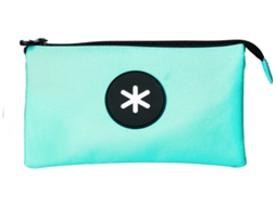 Bolsa escolar ANTARTIK com zíper triplo cor menta 220x30x120 mm