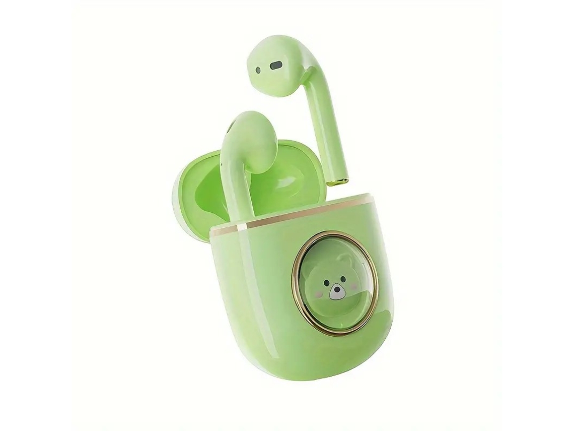 Green Bluetooth Headphones With Low Latency.