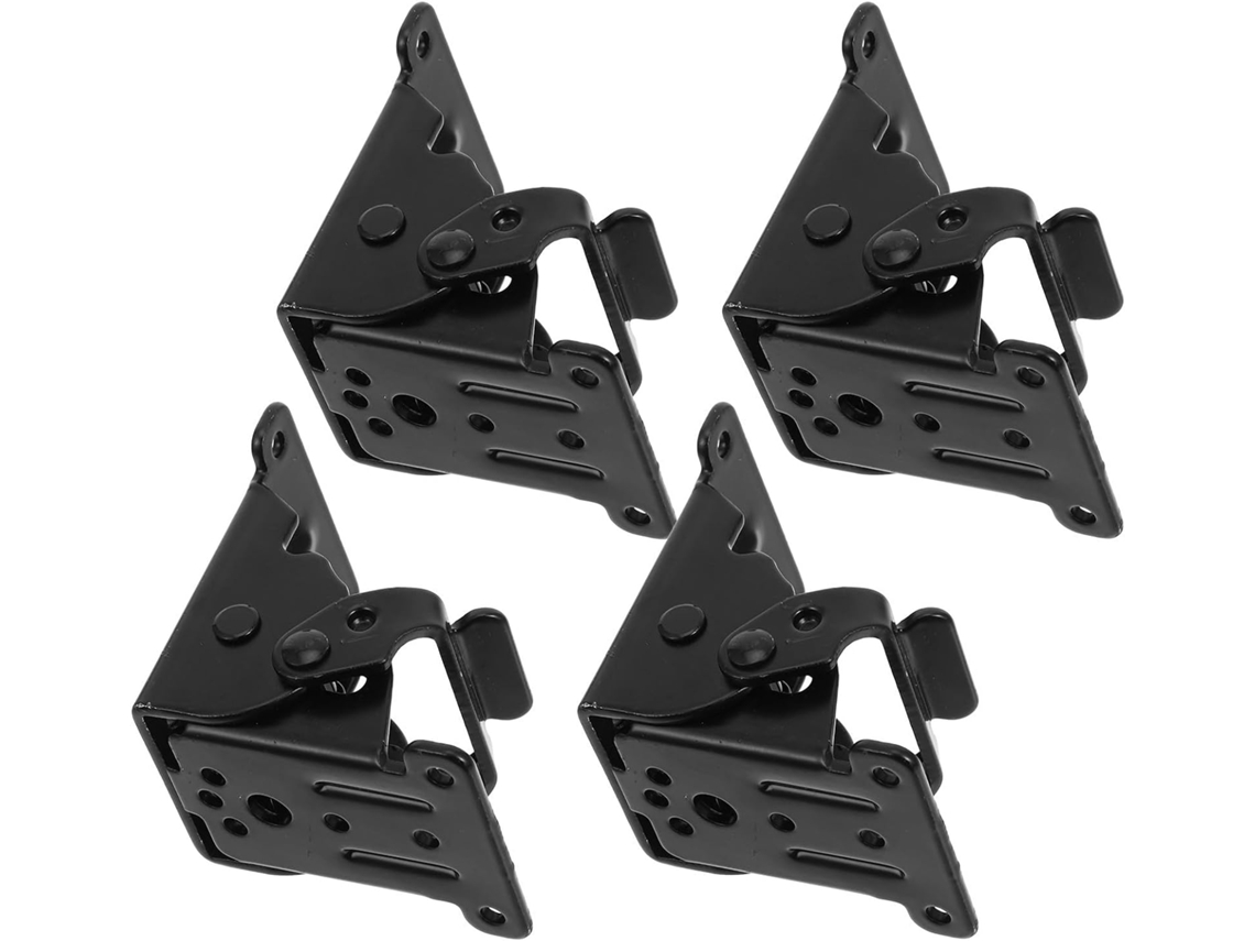 Dobradiças Reforçadas Para Pés De Mesa Dobrável, Economizando Espaço, 4 Peças, Suporte De Ferro Com Travamento