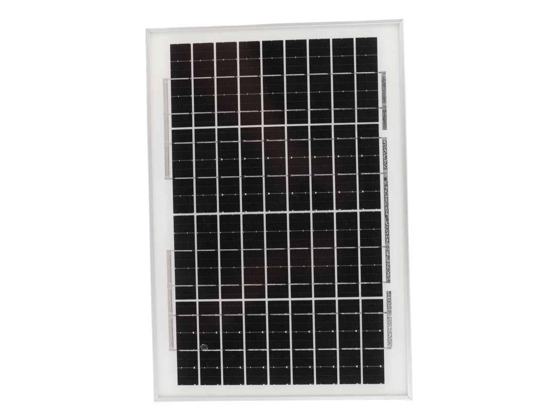 Painel Solar Monocristalino 10w 18v À Prova D'água Para Iluminação Off Grid Externa