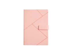 Caderno Diário Bloco De Notas A5 Rosa Rosa Brilvibera