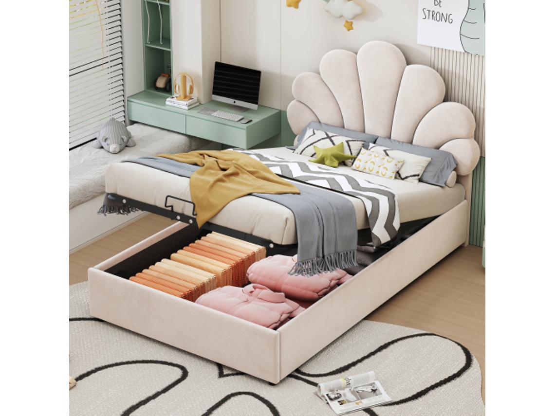 Sofá LYYTUNG 90x200 cm de Veludo e Tecido com Design Infantil (90x200 cm)
