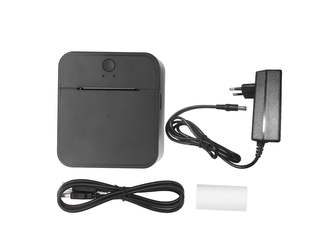 Impressora térmica portátil de recibos de 58 mm, USB, baixo ruído, alta velocidade, compatível com Windows e Linux | S/MARCA