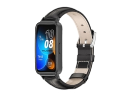 Pulseira De Couro Bovino Mijobs Para Huawei Band 8 / 9 / 10