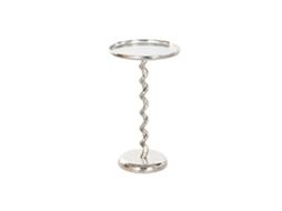 Mesa De Apoio Home Esprit Prateado 35 X 35 X 61 Cm