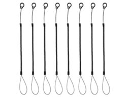 Conjunto De 8 Cordões Elásticos Para Canetas, Fáceis De Transportar E Usar. Cordão Retrátil Com Mola Espiral Anti-perda Para Canetas Stylus E Can
