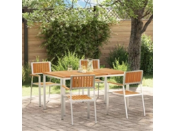 Vidaxl Conjunto De Jantar Para Exterior 5 Unid. 150 X 90 X 75 Cm