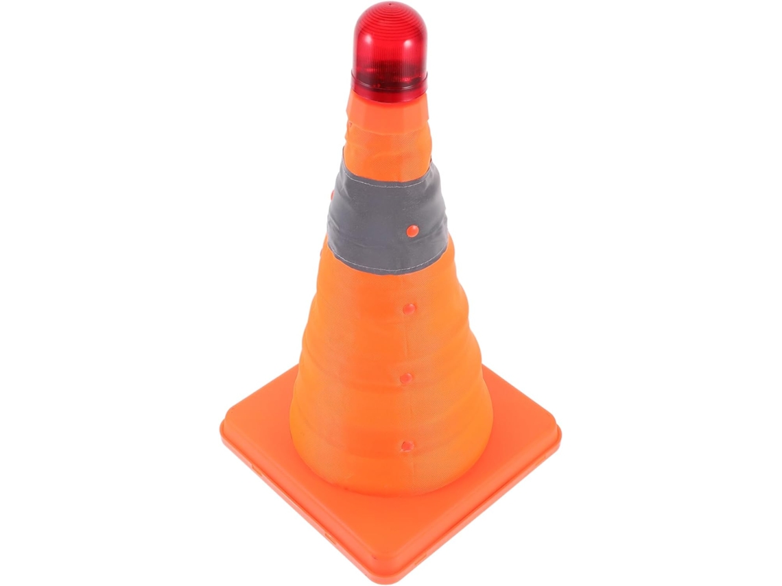 Material Cônico Retrátil E Dobrável De 30 Cm Com Led De Alto Brilho Para