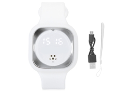 Pulseira Repelente de Mosquitos Branco EOOCOO (relógio com Display Led Repelente de Mosquitos Ultrassônico)