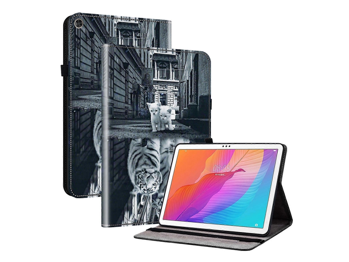 Capa para tablet inteligente em couro pintado com textura de cristal Webake