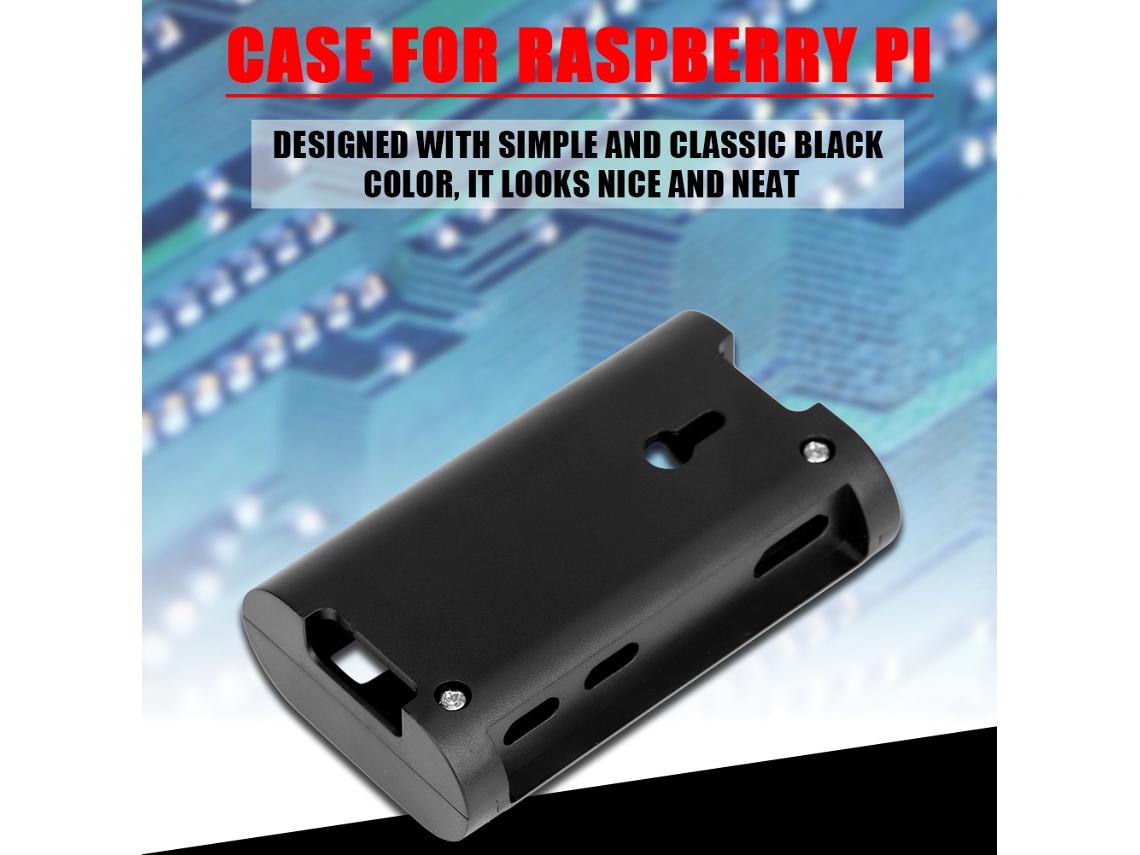 Laxiscreed Case Proteção Em Abs Preto Para Raspberry Pi Zero WE Zero, Resistente E Prático