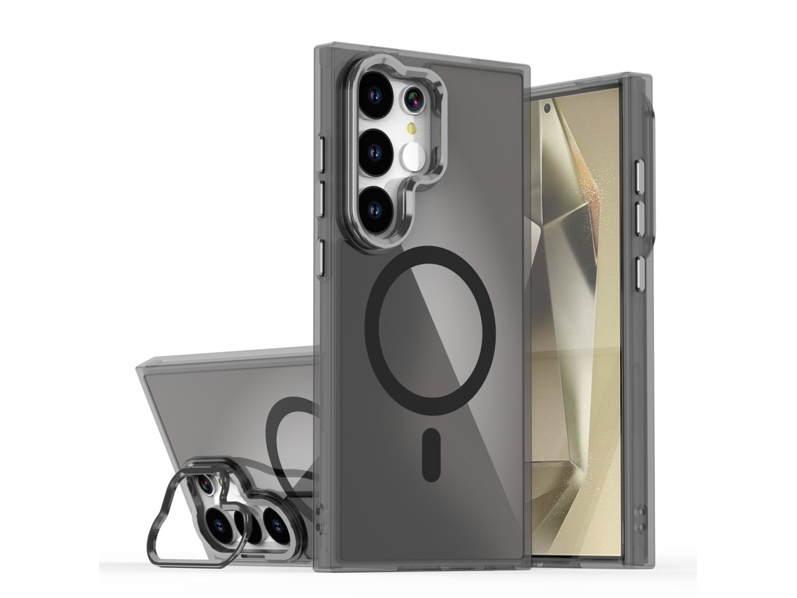 Compatível Com A Capa Magnética Samsung Bright Shadow Chameleon.preto modelo De Suporte De Lente - S22plus