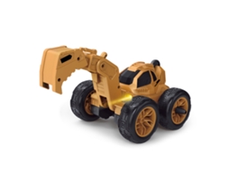 Mali carrinho de Controle Remoto Escavadeira 1/28 Brinquedo de Construção com Rotação Vertical e Manobras Aéreas