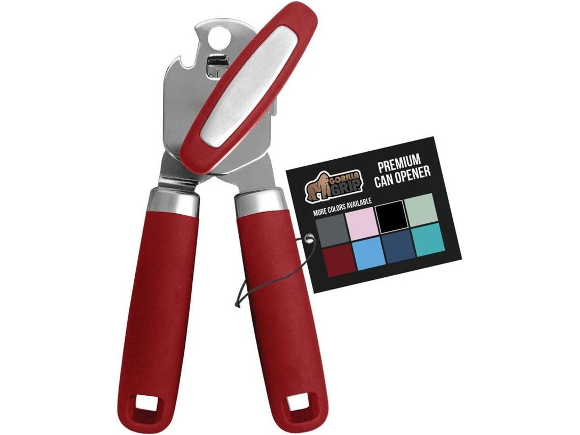 Abertura de Latas Manual com Alça Confortável Vermelho S/MARCA