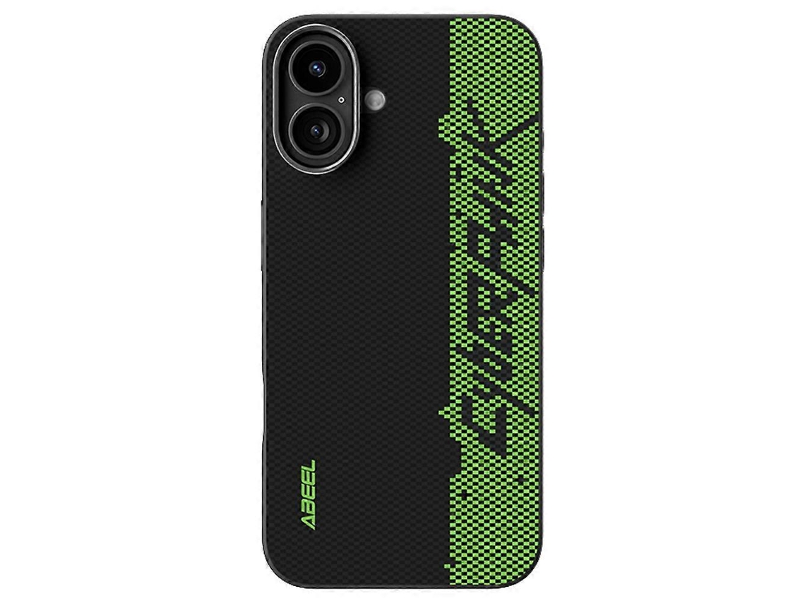 Capa Abeel Para Iphone 16 Plus Compatível Com Capa De Couro Tpu Para Pc Com Impressão Magsafe