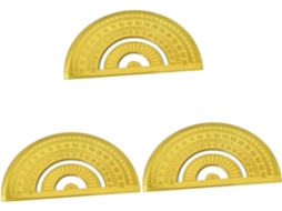 Conjunto De 3 Peças De Material Escolar Showeroro: Transferidor