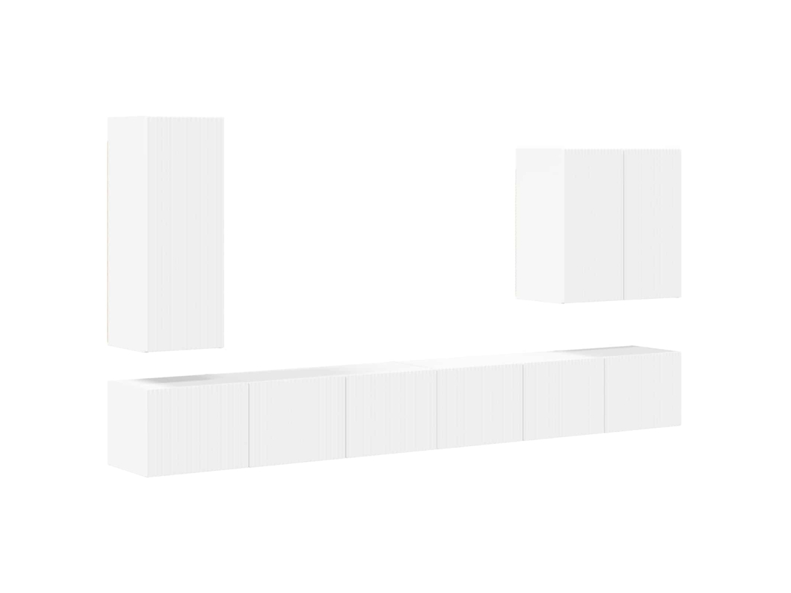Conjunto de 6 peças de parede brancas MAISON EXCLUSIVE