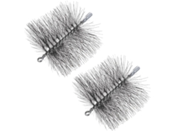 Conjunto De 2 Escovas Aço Inoxidável Para Chaminé, Com Cerdas Redondas De Arame Resistentes Ao Calor 150mm, Para Limpeza