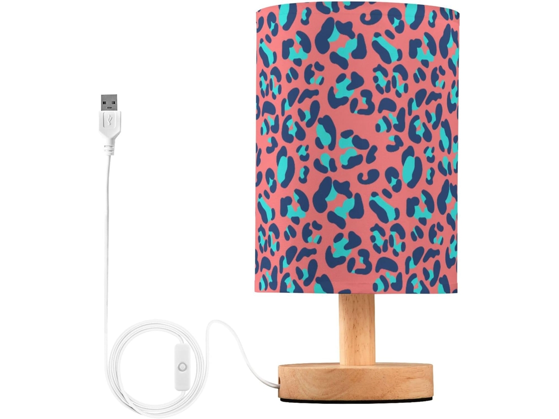 Abajur De Cabeceira Azul Turquesa Com Porta Usb, Sem Necessidade De Lâmpada, Luz Led Quente Para Quarto, Sala De Estar