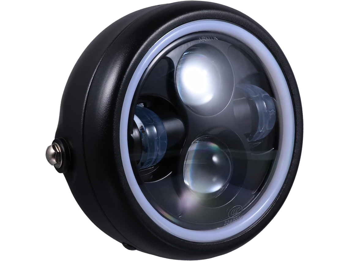 1 Farol Led Retrô À Prova D'água Para Condução Noturna E Condições Climáticas Adversas