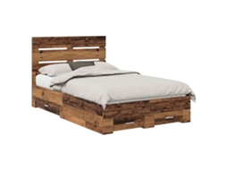 Estrutura de Cama Madeira Antiga 120x190cm MAISON EXCLUSIVE