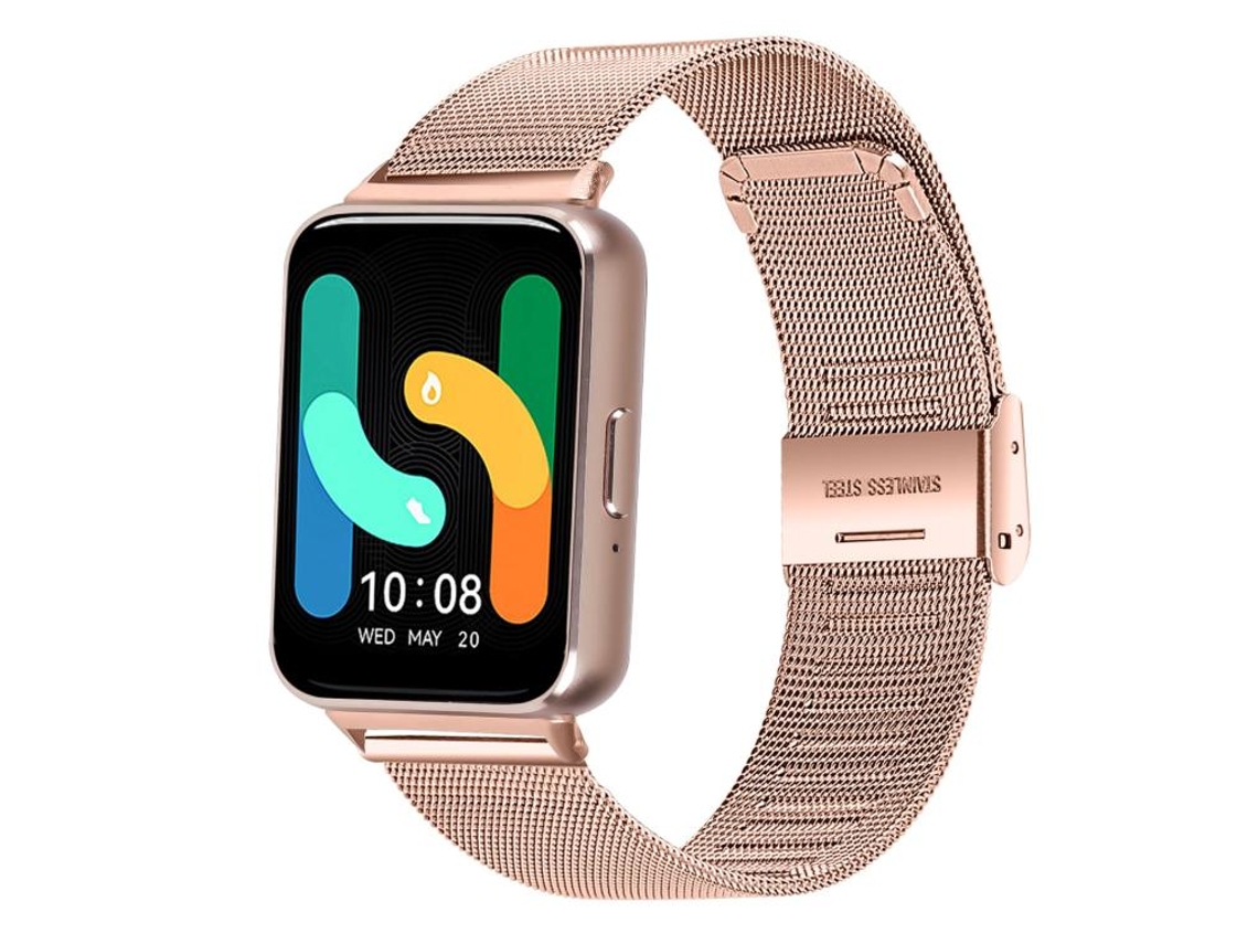 Bracelete Metal Ouro Rosa para Galaxy Watch Fit 3 XIAOMOYU