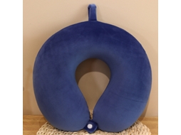 Almofada de Viagem em Espuma Viscoelástica AQUAFORGE, para pescoço, ideal para avião, trem, carro e escritório