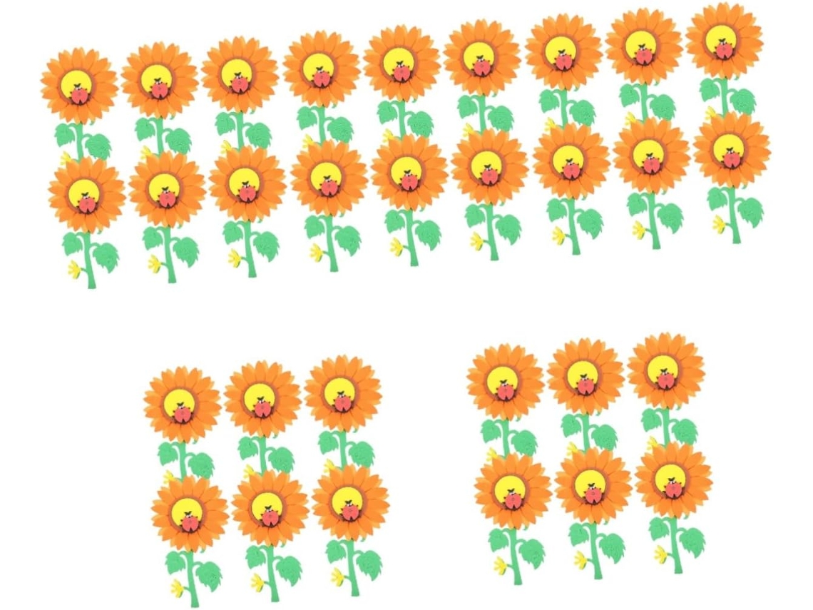 Conjunto De 5 Adesivos Decorativos De Feltro Para Parede.