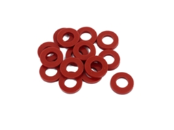 Conjunto de 15 Anéis Vedação Silicone Vermelhos, 19 Mm X 10 3 para Mangueiras e Tubos CHABERLU