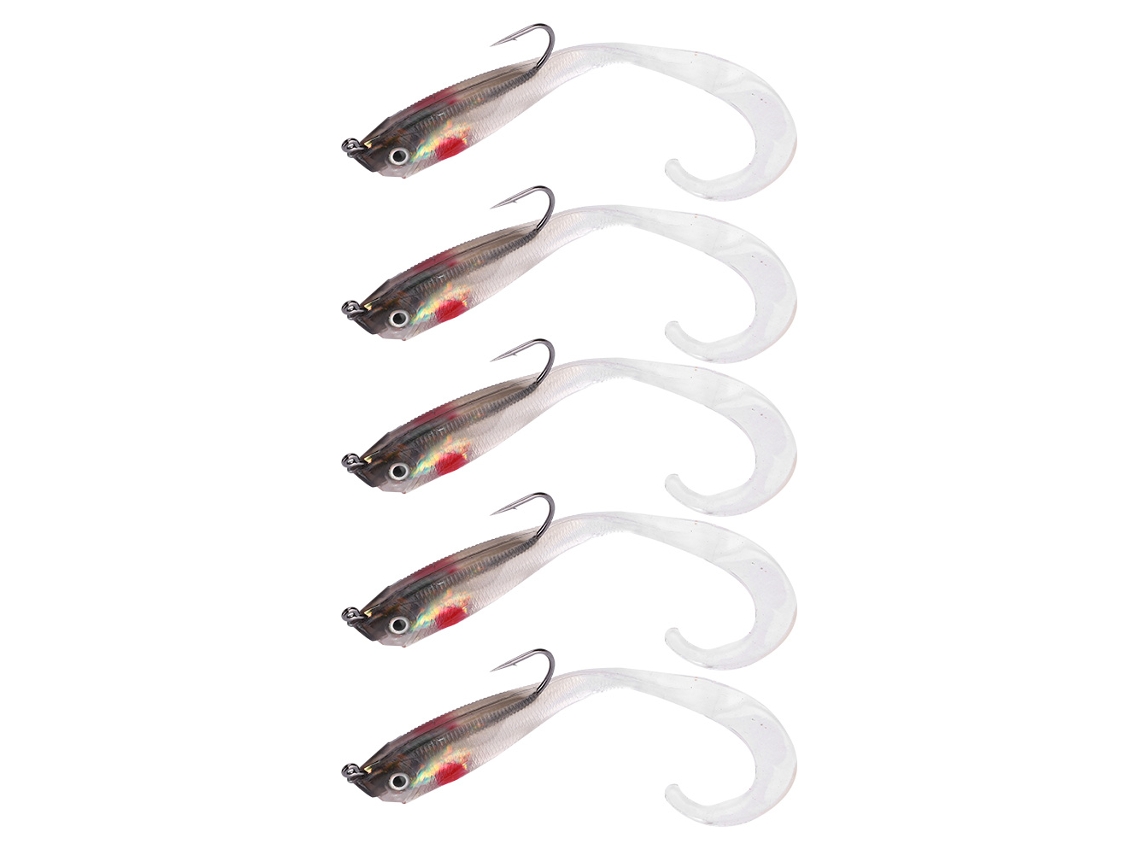 5 Iscas Artificiais Peixe com Anzol So050 5