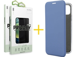 Capa e Película Apple iPhone 11 Pro Max SKYHE Flip Cover 1125 Azul
