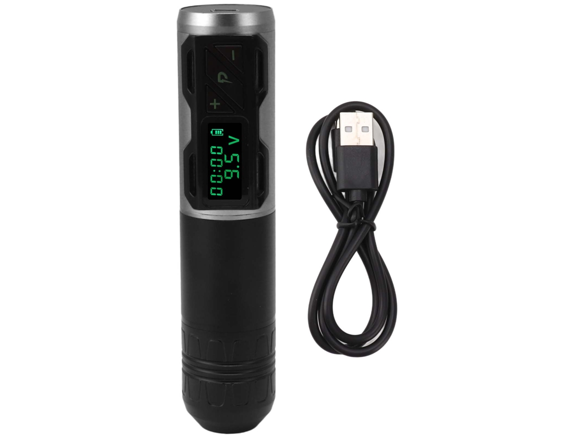 Caneta De Tatuagem Wireless Laxiscreed Com Display Digital E Bateria De Lítio Integrada