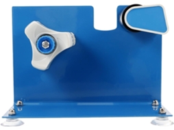 Dispensador de adesivo de mesa Abaodam em aço com base de sucção e cortador, ideal para decoração escolar e uso doméstico.
