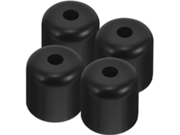 Pés Para Móveis, Pés Para Sofá, 4 Peças, Plástico, Substituição, Preto, Parafuso, Instalação Fácil