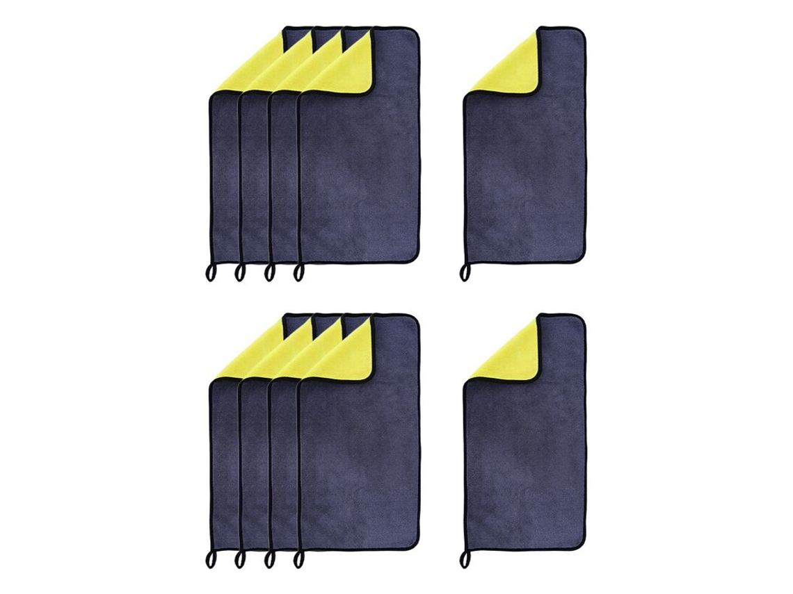Panos De Limpeza Em Microfibra, 10 Unidades, 30 X 60cm, Não Risca, Para Carro