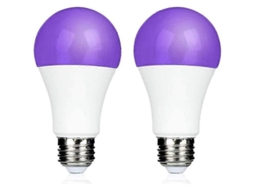 Lâmpada Led 9w E27 para Festa Neon 395nm Luz Negra, Uv Roxa, Preta Uv, de Festa, Pintura Corporal, Aniv Ersário Crianças GOKOCO