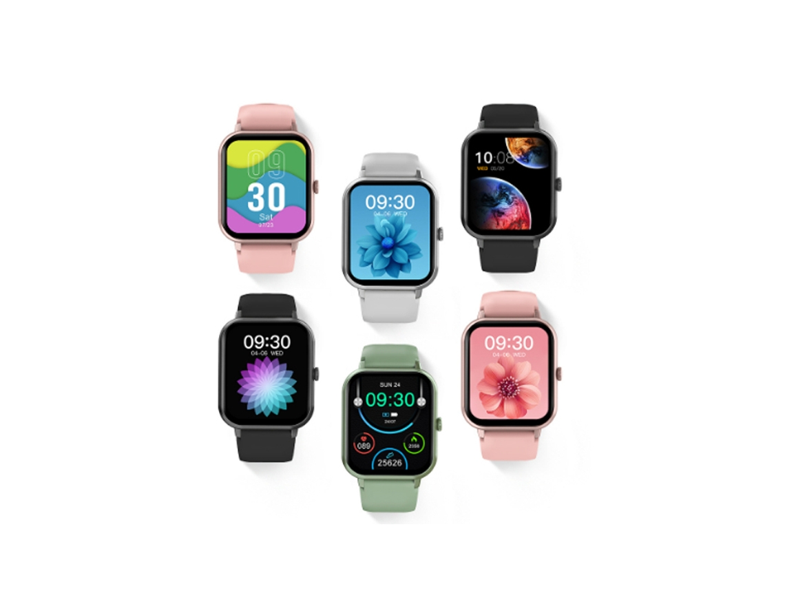 Smart Watch SHAH ARPAN Zl54Cj Monitor de Saúde de Chamadas Bluetooth Rosa