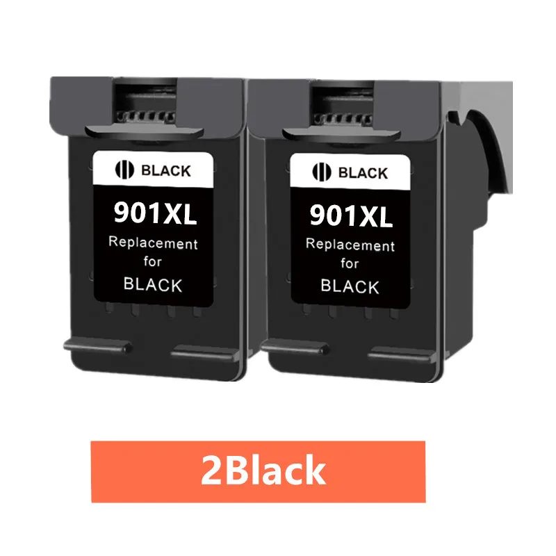 Pack De 2 Unidades De Hp 901 Para Impressoras Officejet 4500, J4500, J4540, J4550, J4580, J4640 E 4680.