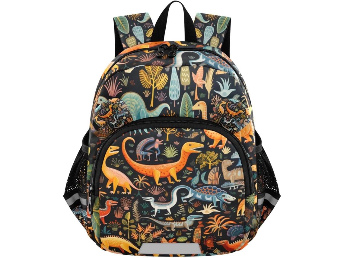 Mochila Infantil Com Estampa De Dinossauro E Animais Da Selva, Ideal Para Meninas Meninos Na