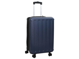 Vidaxl Mala Com Bloqueio Azul Escuro 43 X 27 X 66 Cm Plástico Abs
