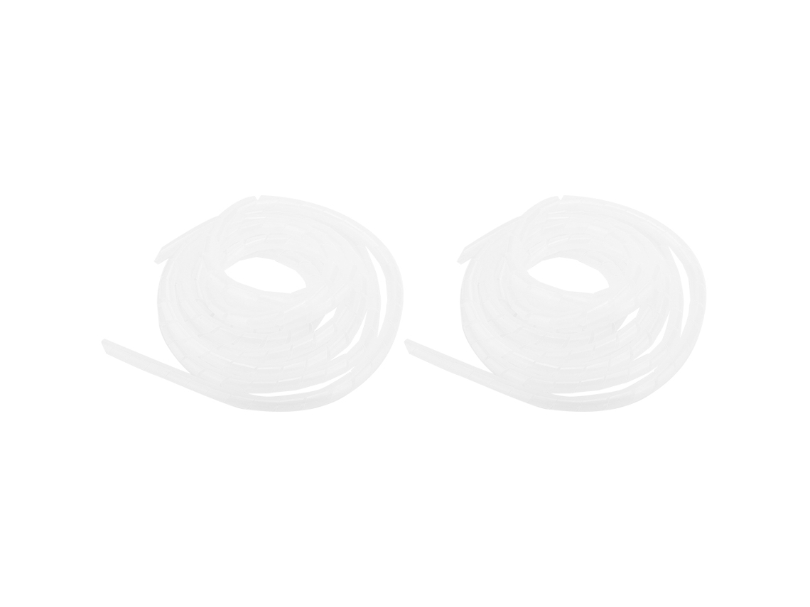 Protetor De Cabos Espiral Pp, Pacote Com 2 Unidades, 14 Mm, Branco