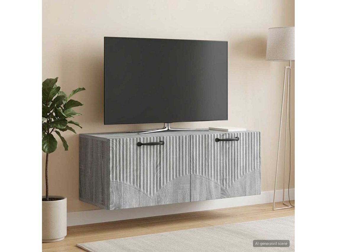 Vidaxl Gabinete De Tv De Parede Sonoma Cinzento 78,5 X 31 X 30 Cm